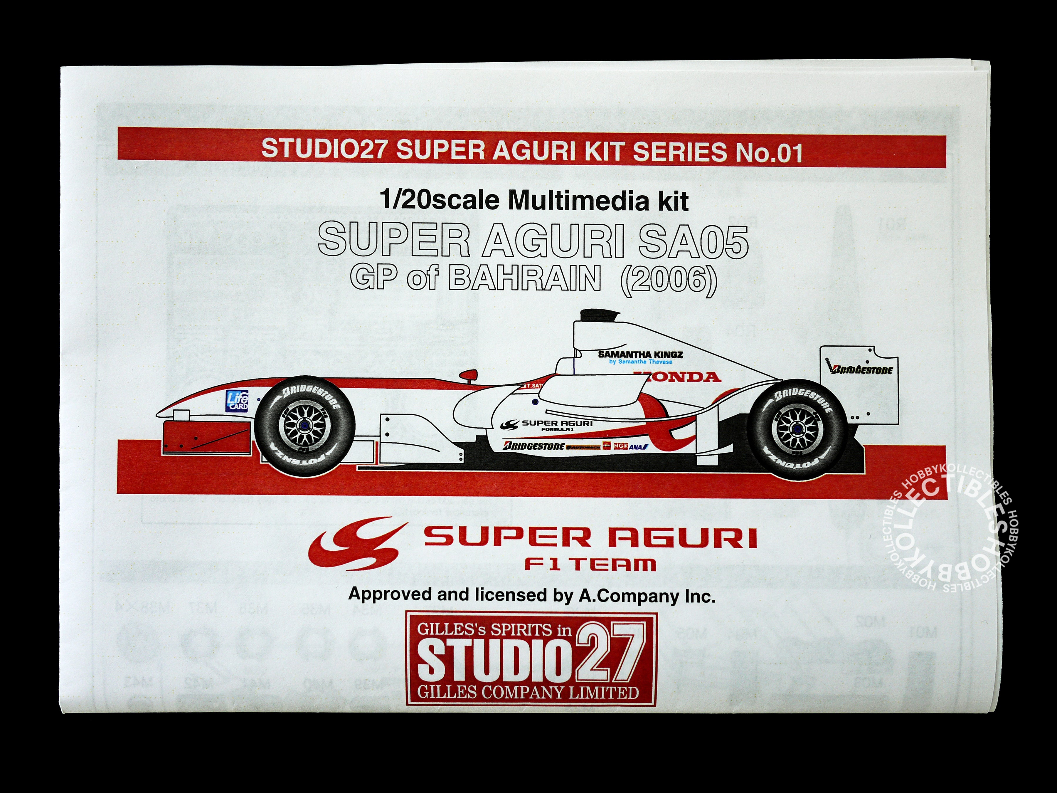 Studio27 1/20 Super Aguri SA05 Bahrain GP 2006 F1 Racing