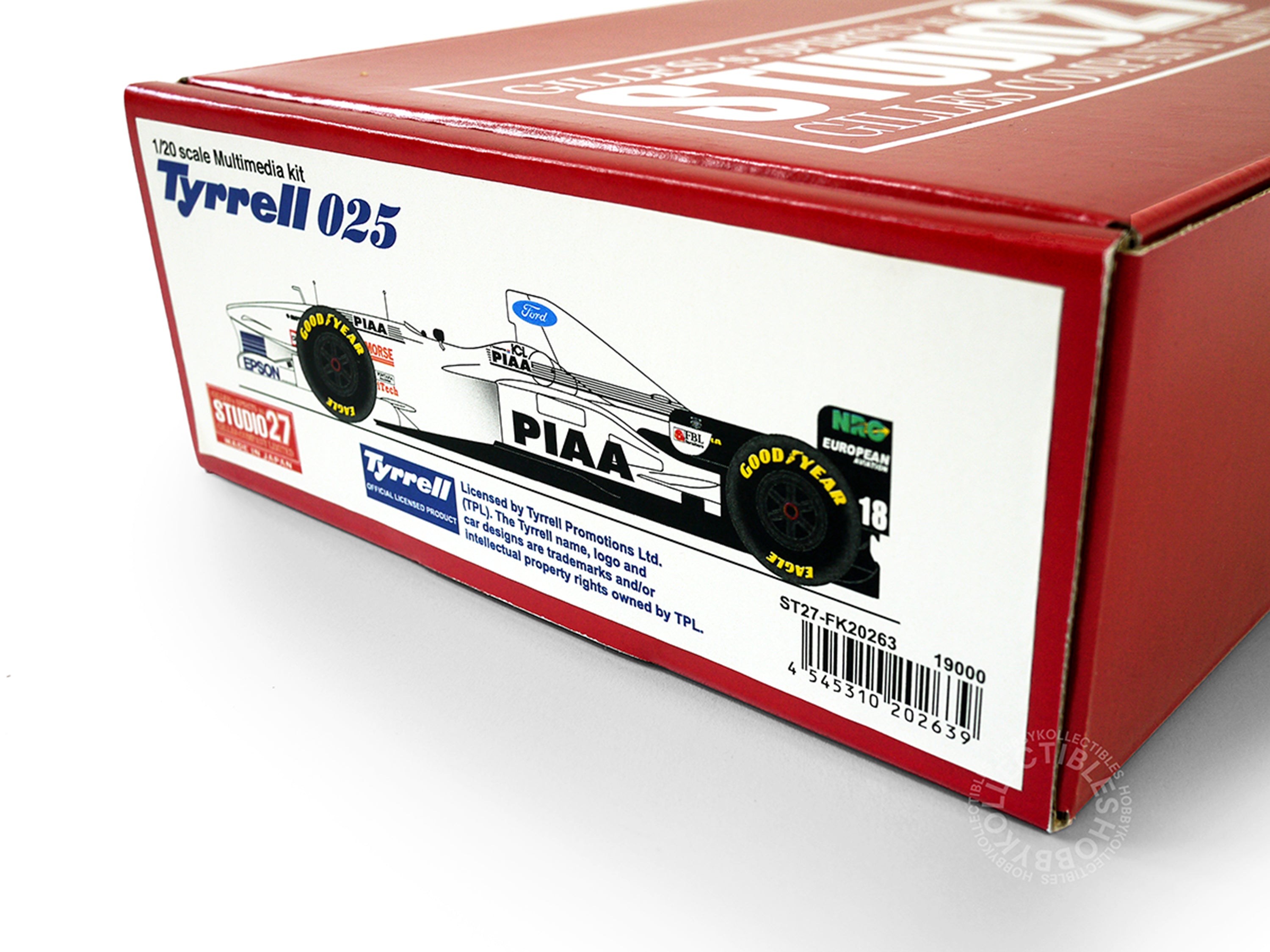 Studio27 1/20 Tyrrell 025 F1 Racing Car Multi-Media Model Kit ST27