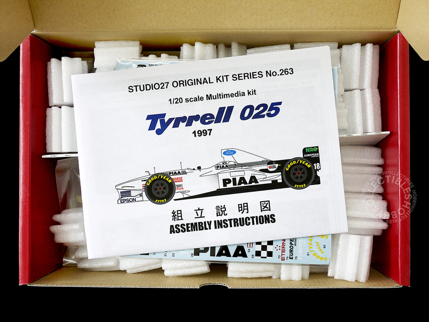 Studio27 1/20 Tyrrell 025 F1 Racing Car Multi-Media Model Kit ST27-FK20263