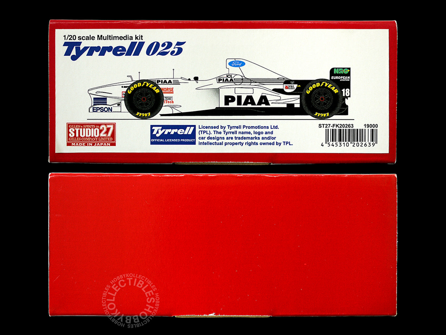 Studio27 1/20 Tyrrell 025 F1 Racing Car Multi-Media Model Kit ST27-FK20263