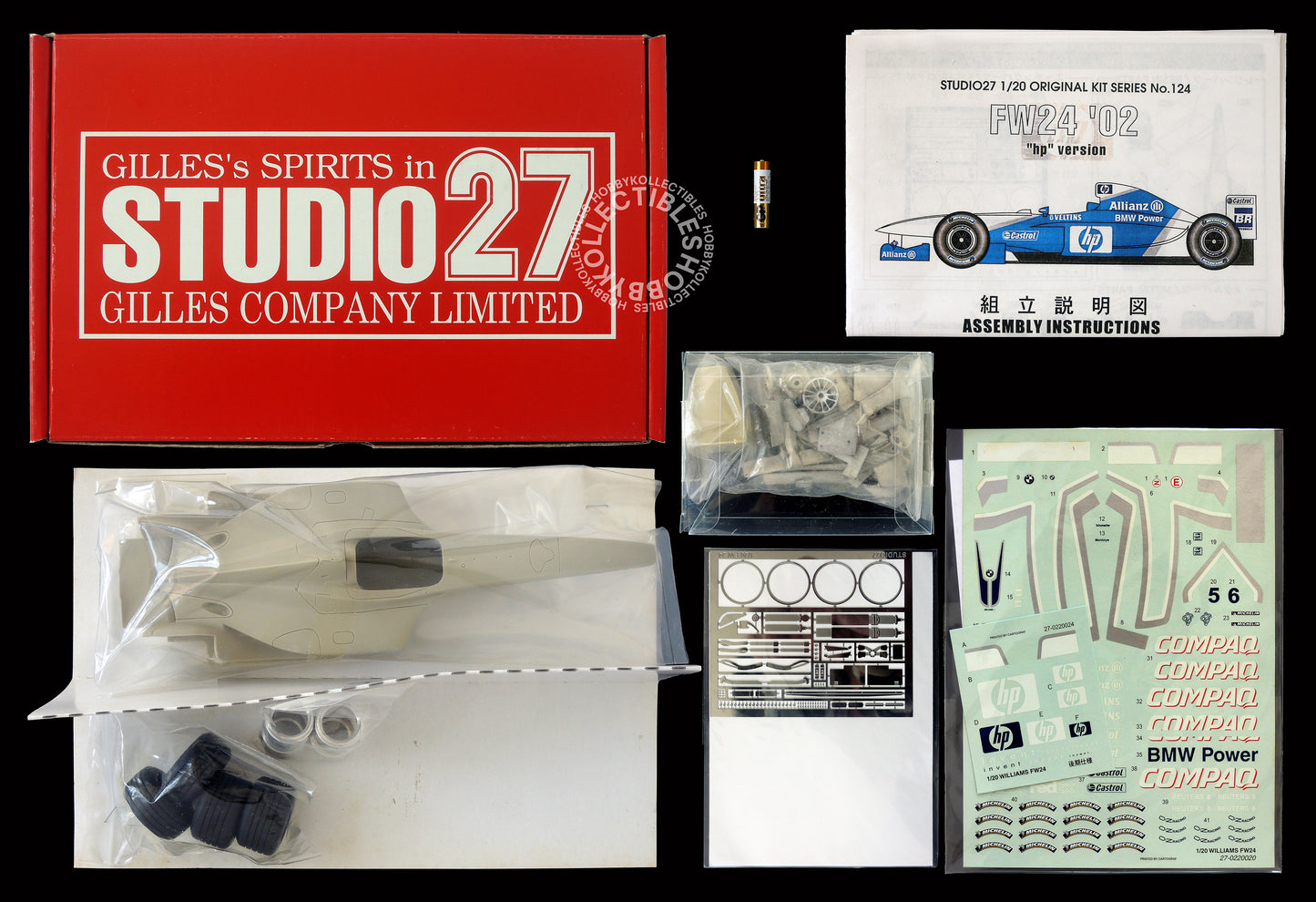 Studio27 1/20 Williams FW24 '02 'hp version' F1  Model Kit