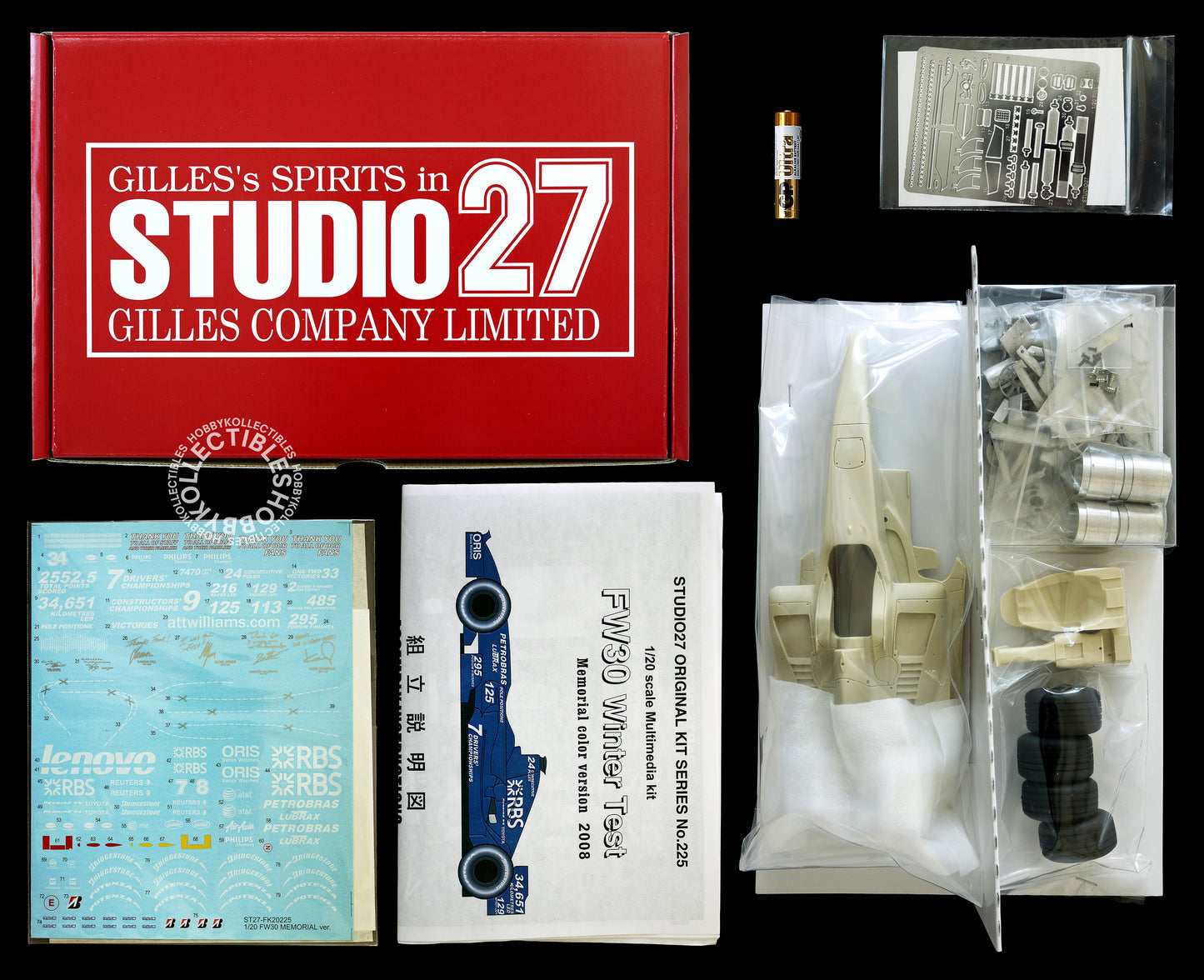 Studio27 1/20 Williams FW30 Memorial Livery V. F1 Racing Model Kit