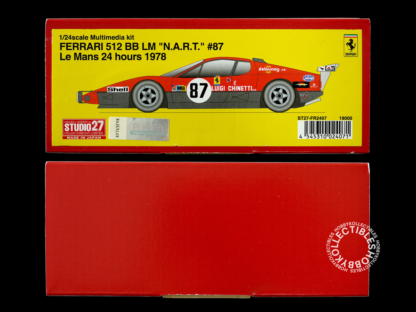 Studio27 1/24 Ferrari 512BB LM "N.A.R.T." #87 LM 24h 1978 Model Kit