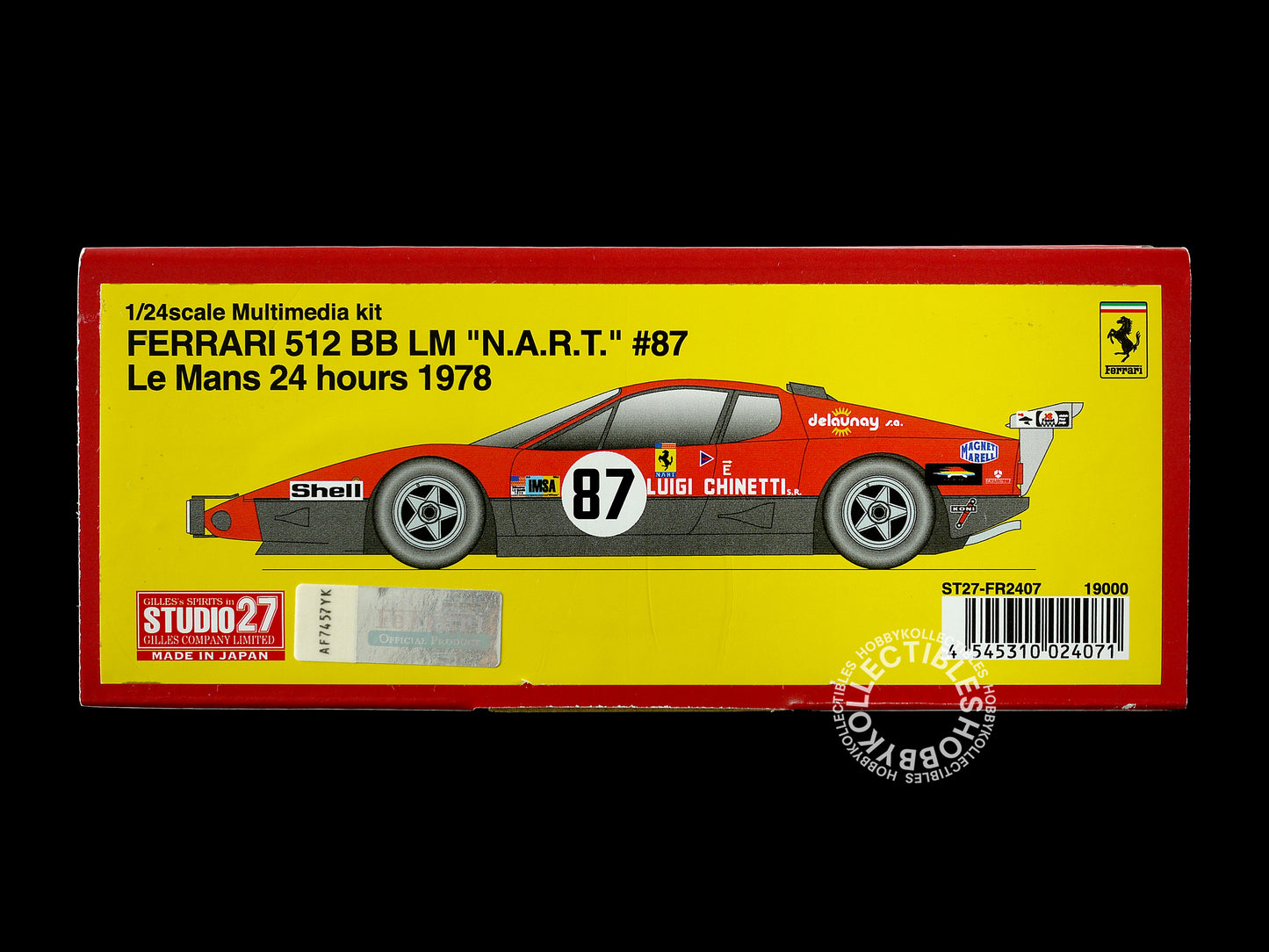 Studio27 1/24 Ferrari 512BB LM "N.A.R.T." #87 LM 24h 1978 Model Kit