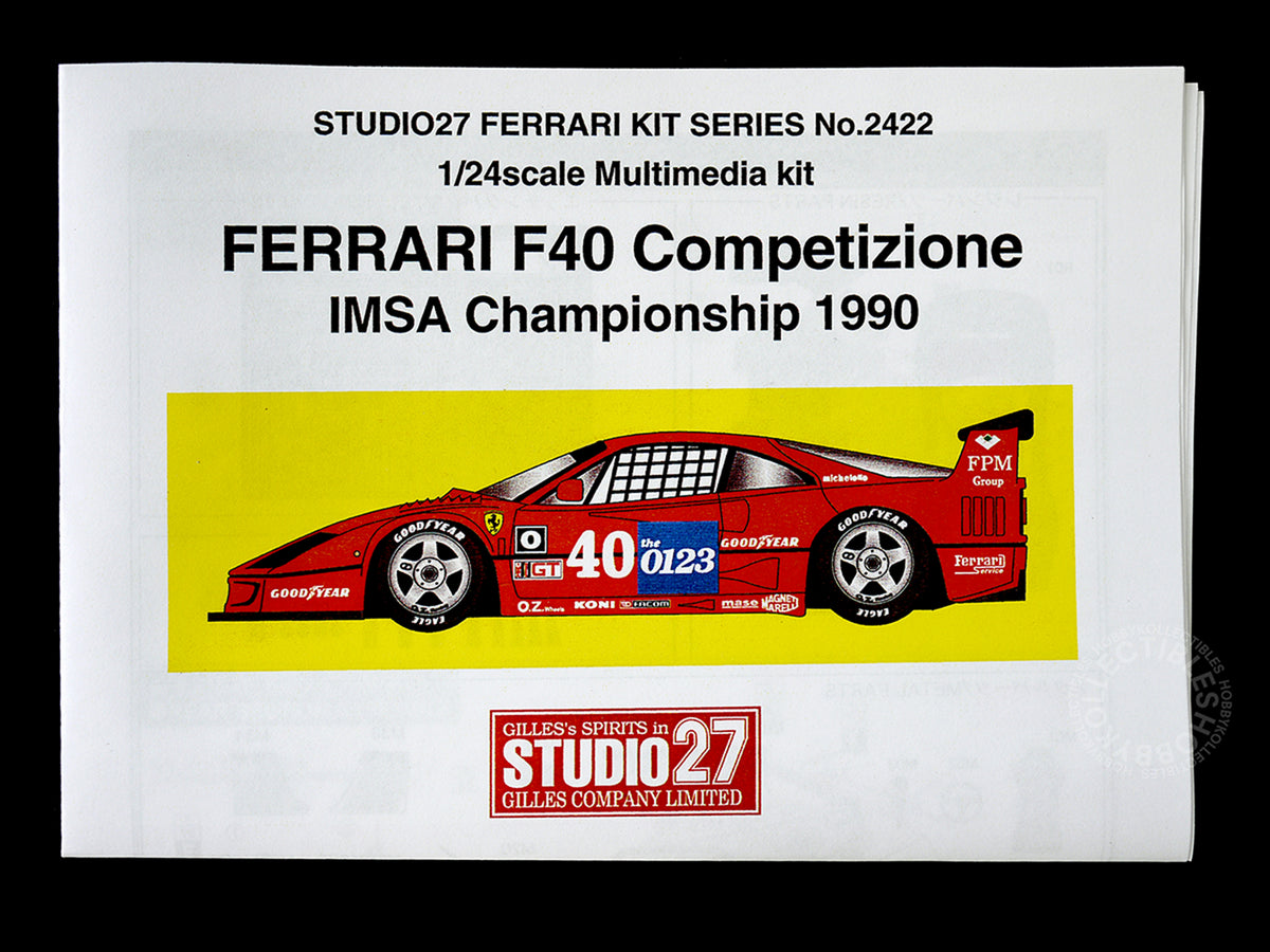 Studio27 1/24 Ferrari F40 Competizione IMSA LM Model Kit