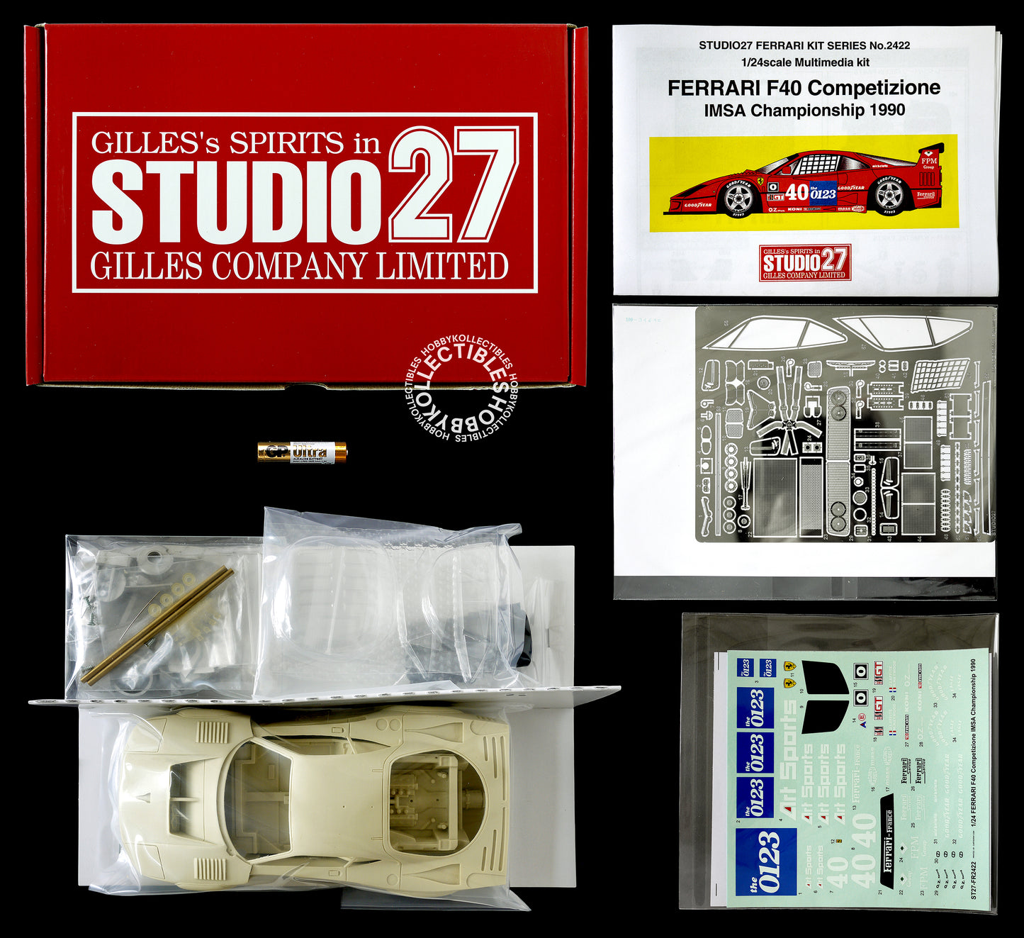 Studio27 1/24 Ferrari F40 Competizione IMSA LM Model Kit
