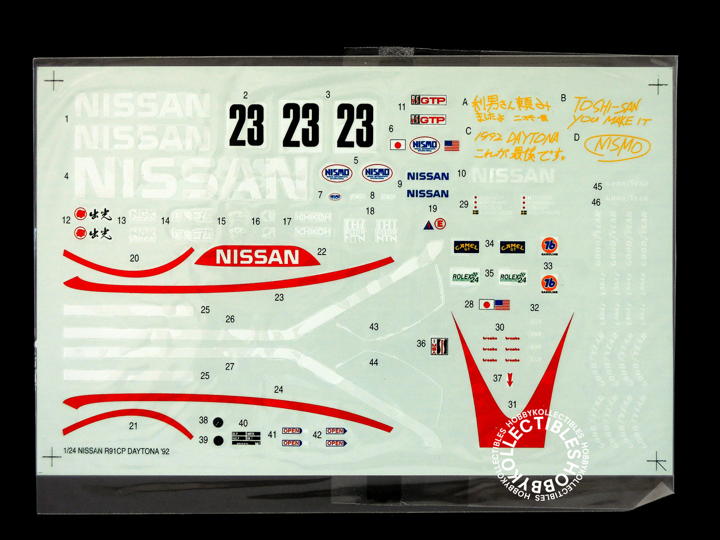 Studio 27 1/24 Nissan R91CP Daytona '92 Resin & Metal Model Kit