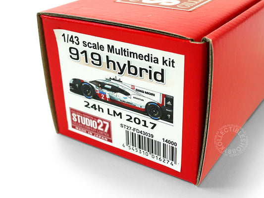 Studio27 1/43 919 Hybrid LM 24h 2017 Multi-Media Metal Model Kit