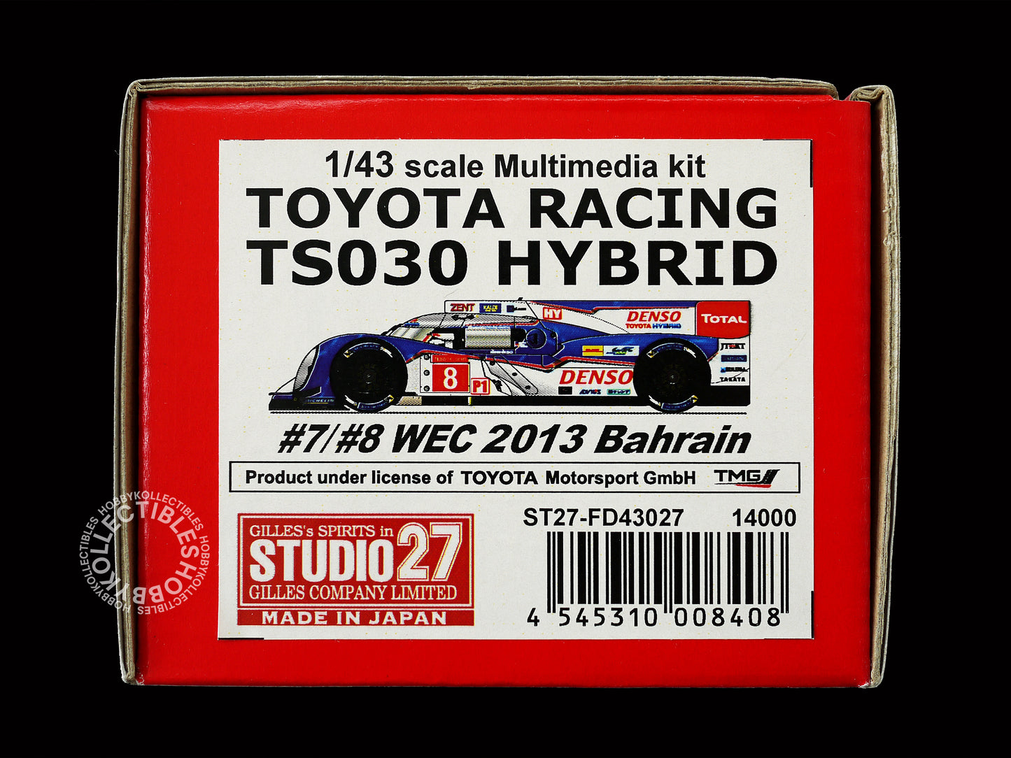 Studio27 1/43 Toyota TS030 Hybrid LM 24 Multi-Media Model Kit