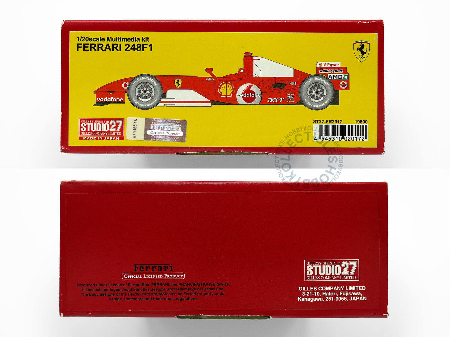 Studio 27 1/20 F1 Ferrari F248 Model Kit + Marlboro Decal