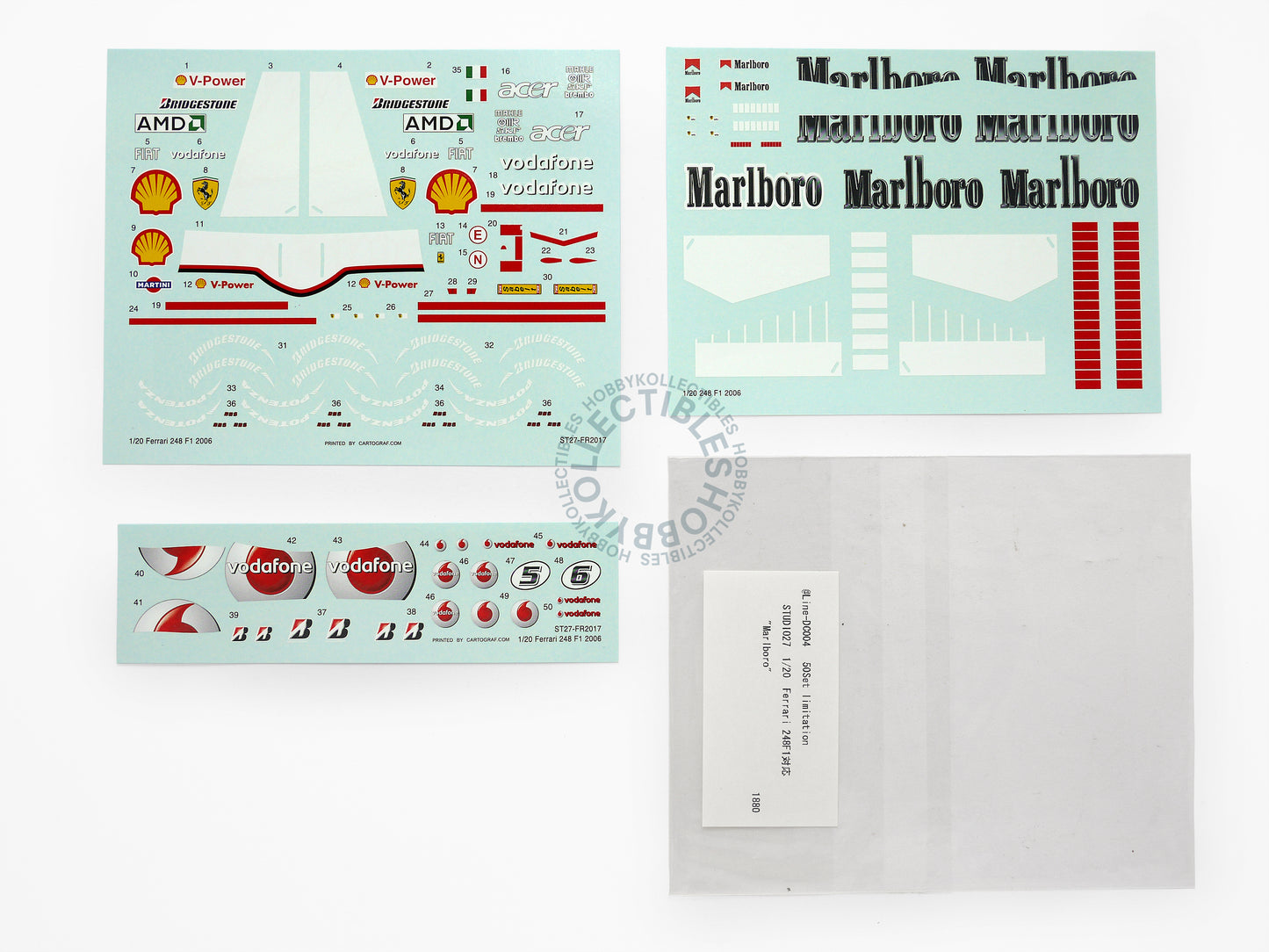 Studio 27 1/20 F1 Ferrari F248 Model Kit + Marlboro Decal