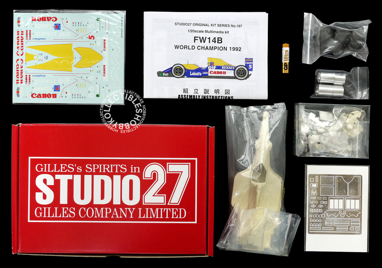 Studio 27 1/20 Williams FW14B F1 Champion Model Kit