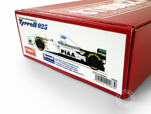 Studio27 1/20 Tyrrell 025 F1 Racing Car Multi-Media Model Kit ST27-FK20263