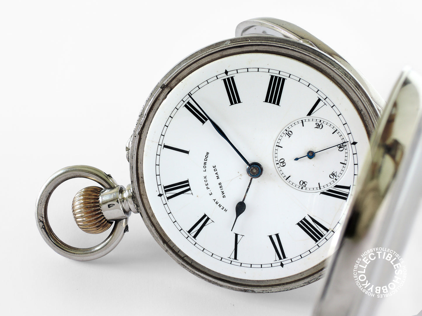Swiss Silver Open Face Henry E.Peck London Lever Pocket watch