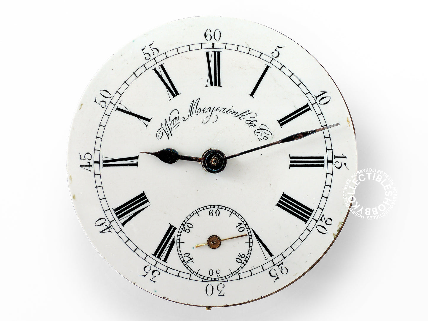 Silver Hunter Meyerink & C° Cylinder Chinese Market Pocket Watch Need Minor Repair