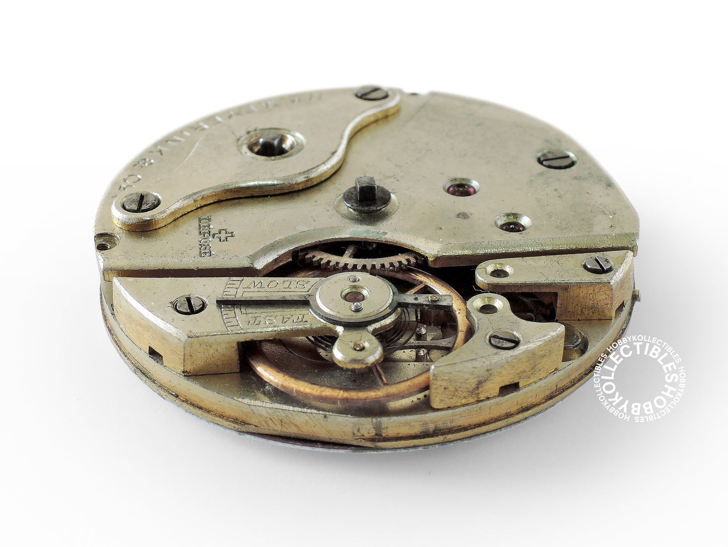 Silver Hunter Meyerink & C° Cylinder Chinese Market Pocket Watch Need Minor Repair