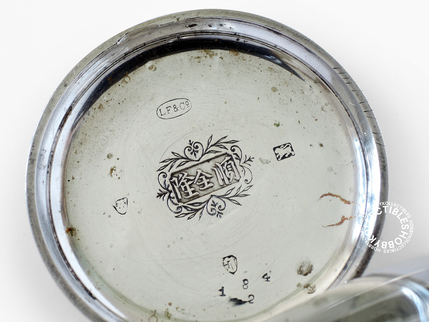 Silver Hunter Meyerink & C° Cylinder Chinese Market Pocket Watch Need Minor Repair