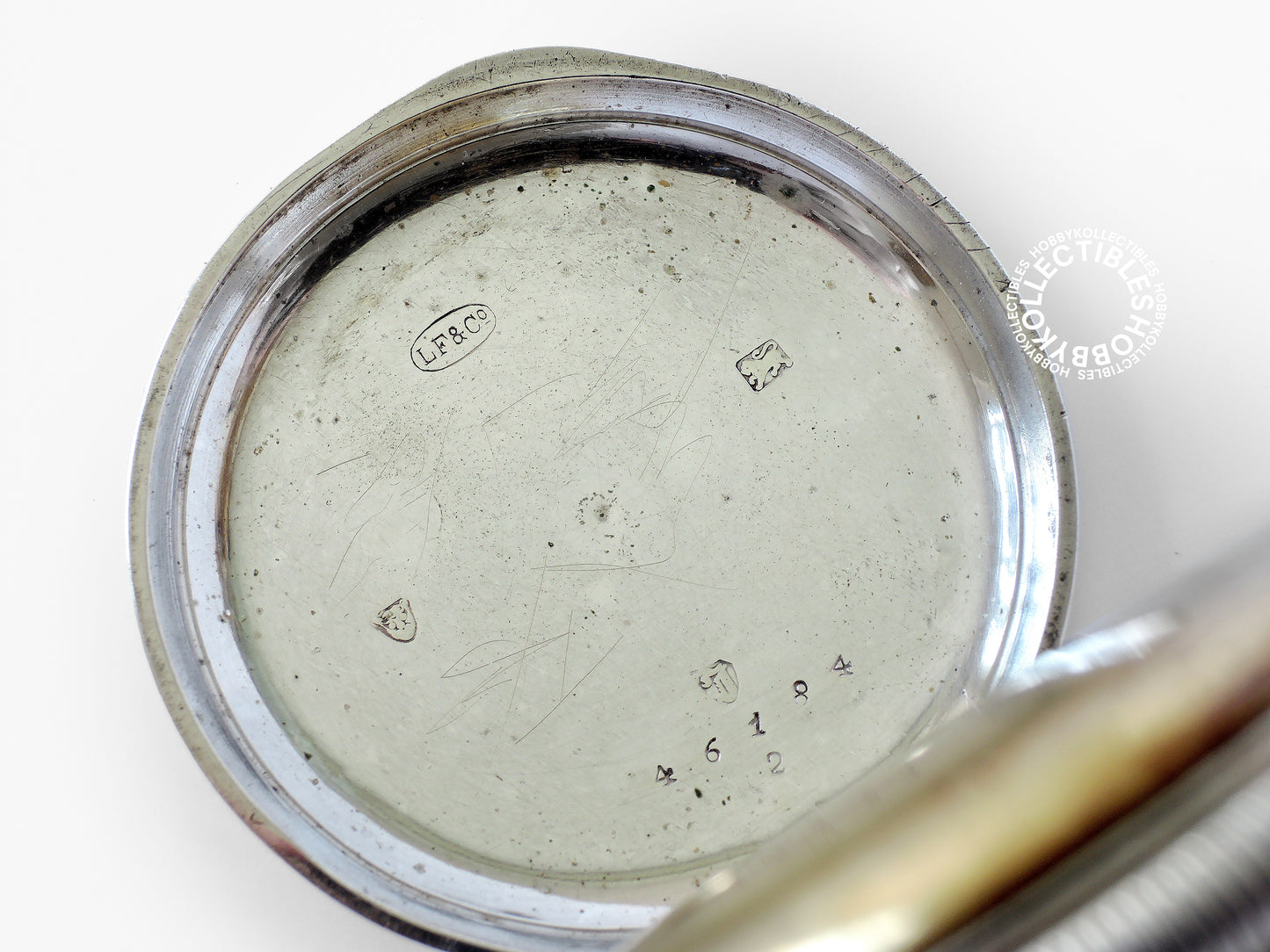 Silver Hunter Meyerink & C° Cylinder Chinese Market Pocket Watch Need Minor Repair
