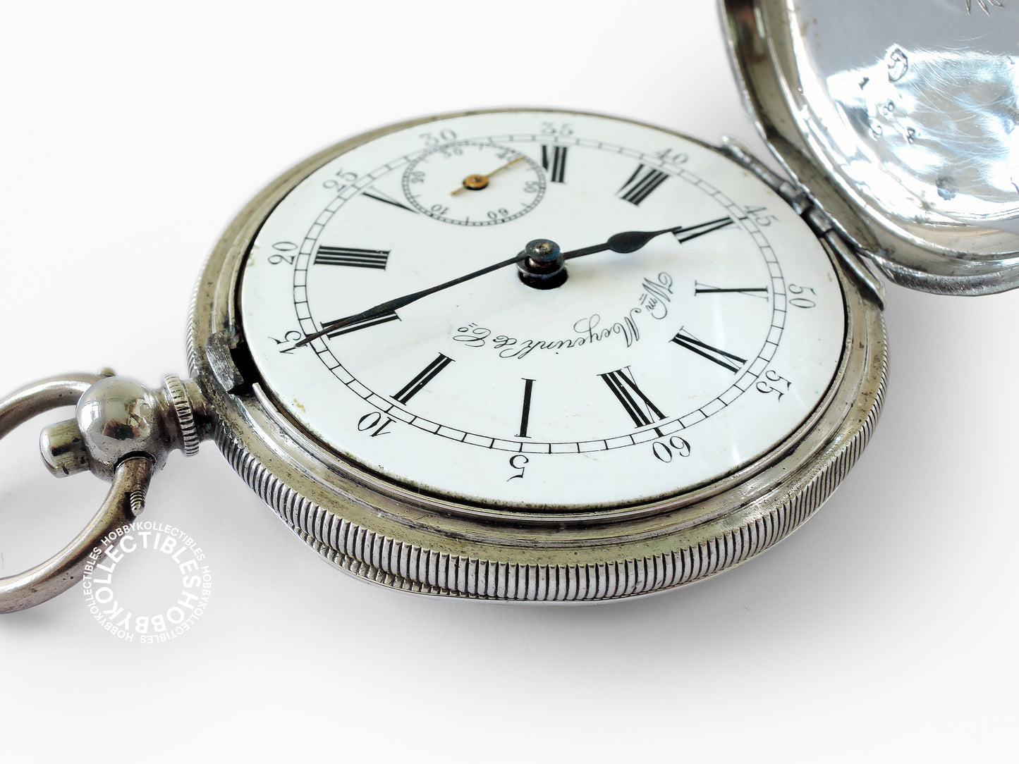 Silver Hunter Meyerink & C° Cylinder Chinese Market Pocket Watch Need Minor Repair