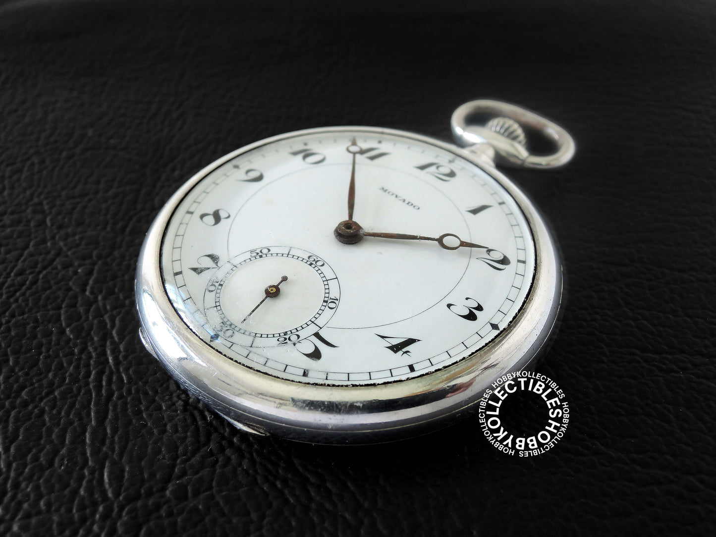 Swiss Movado Silver 900 Open Face Lever Pocket Watch