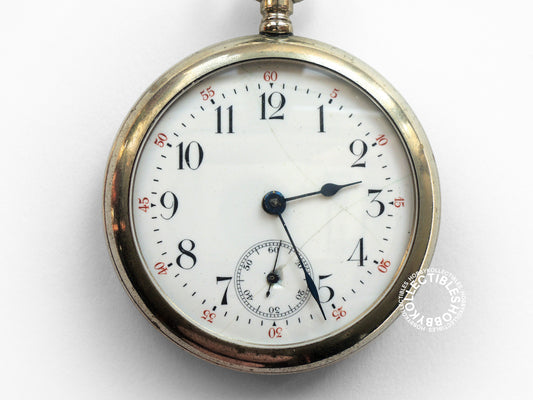 Swiss Nickel Lever Pocket Watch MISSING Swan Neck Regulator
