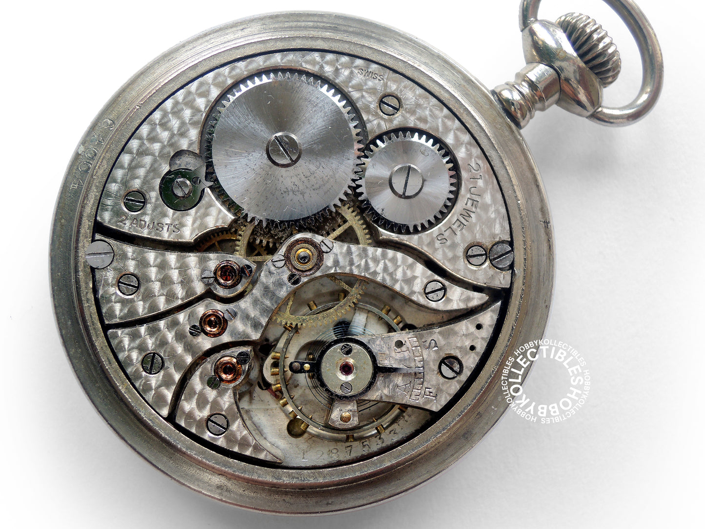 Swiss Nickel Lever Pocket Watch MISSING Swan Neck Regulator