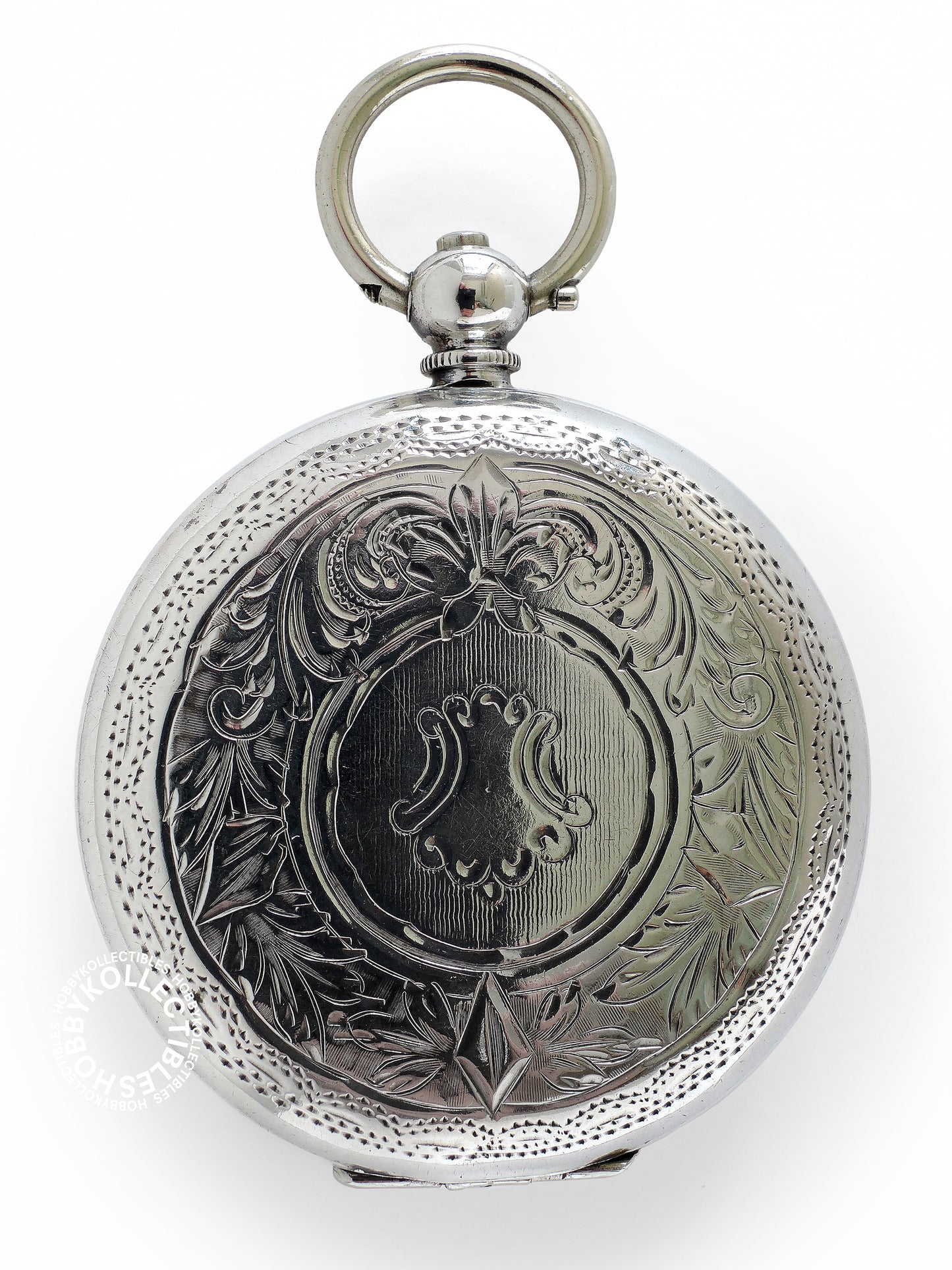 Antique Sterling Silver Cylinder Fancy Pocket/Fob Watch