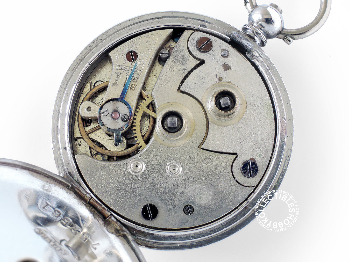 Antique Sterling Silver Cylinder Fancy Pocket/Fob Watch