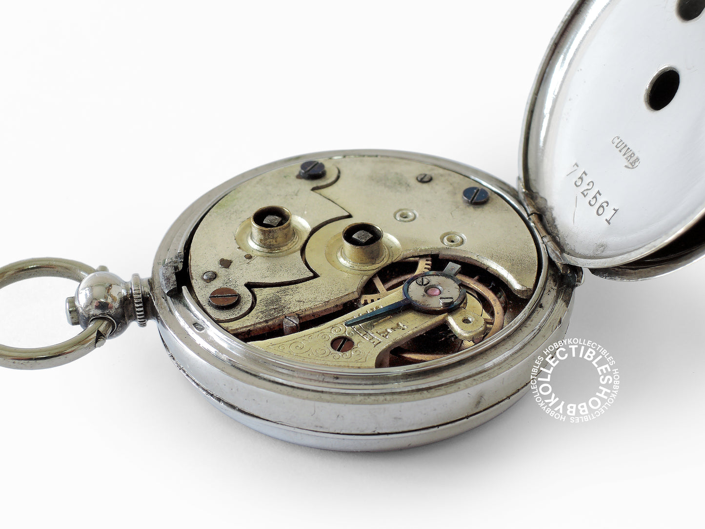Antique Sterling Silver Cylinder Fancy Pocket/Fob Watch