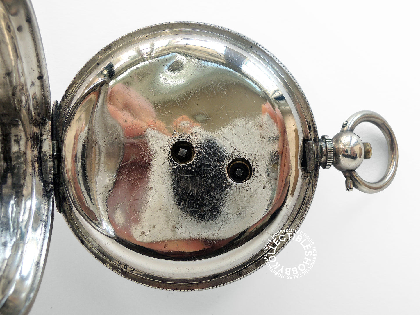 Swiss 925 Sterling Silver Open Face Lever Pocket Watch