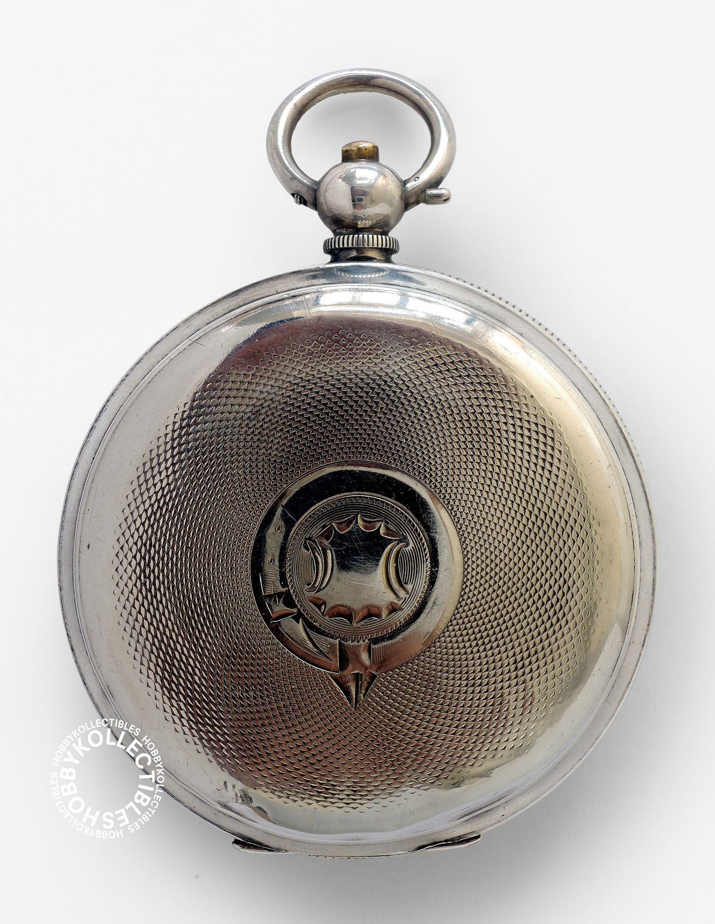 Swiss 925 Sterling Silver Open Face Lever Pocket Watch