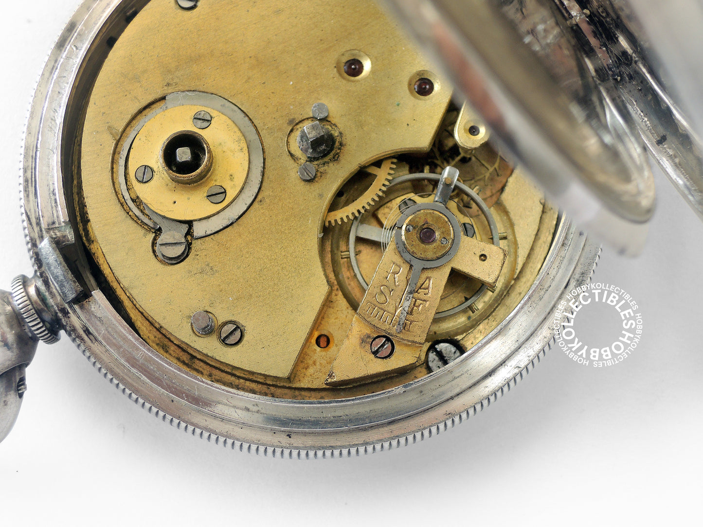 Swiss 925 Sterling Silver Open Face Lever Pocket Watch