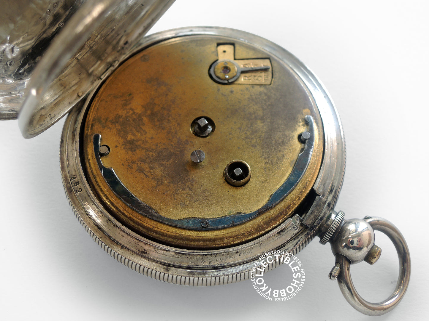 Swiss 925 Sterling Silver Open Face Lever Pocket Watch