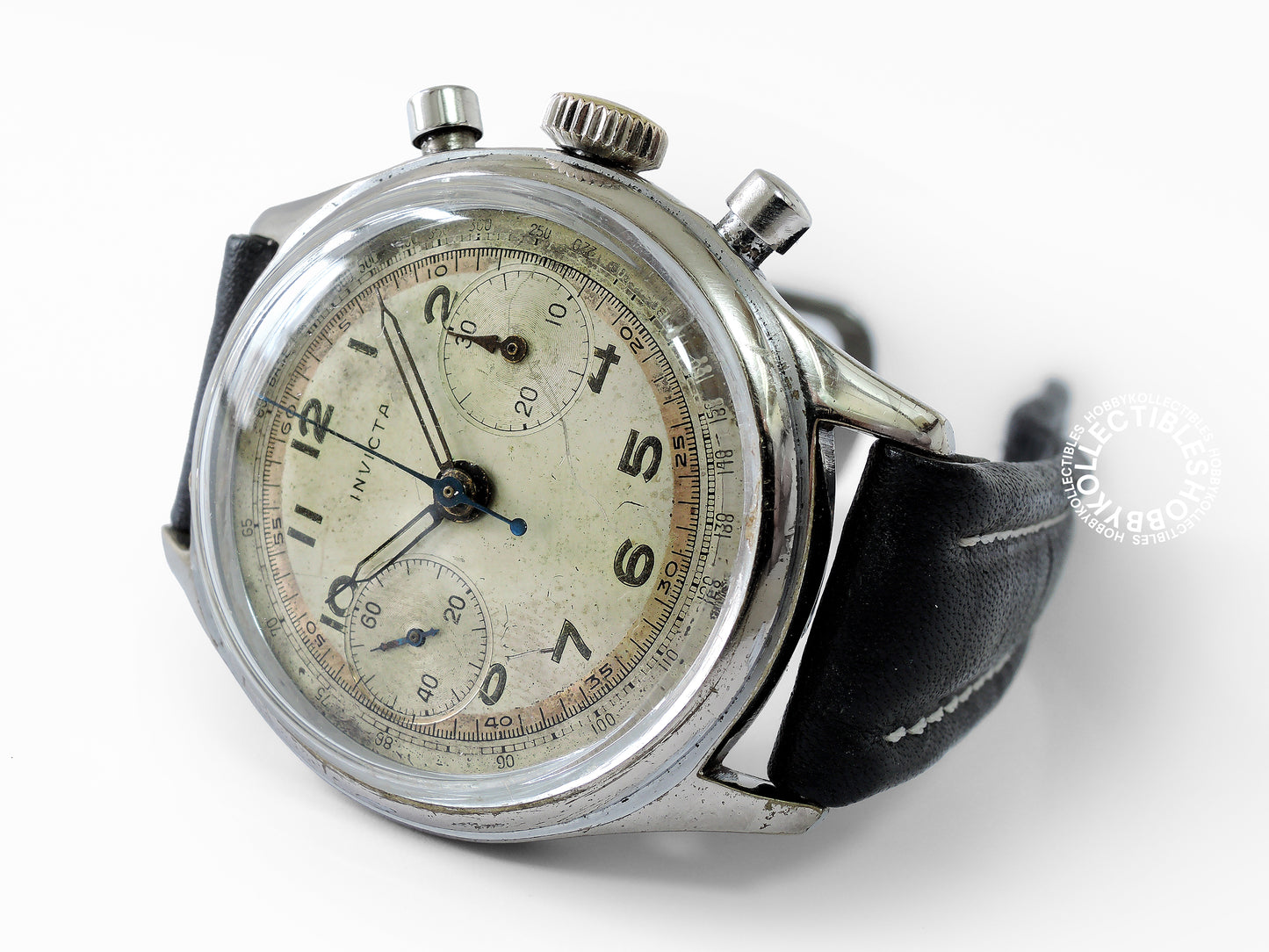 Swiss Vintage Invictor Chronograph Wrist Watch Need Service
