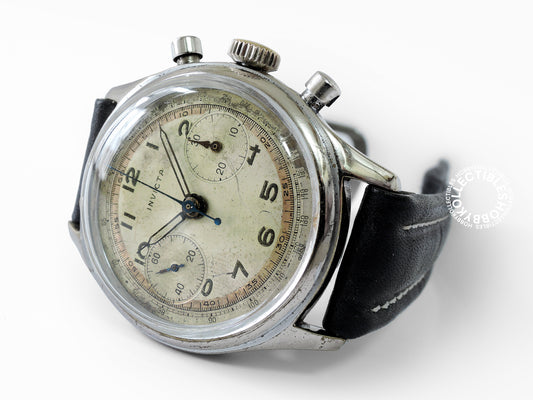Swiss Vintage Invictor Chronograph Wrist Watch Need Service