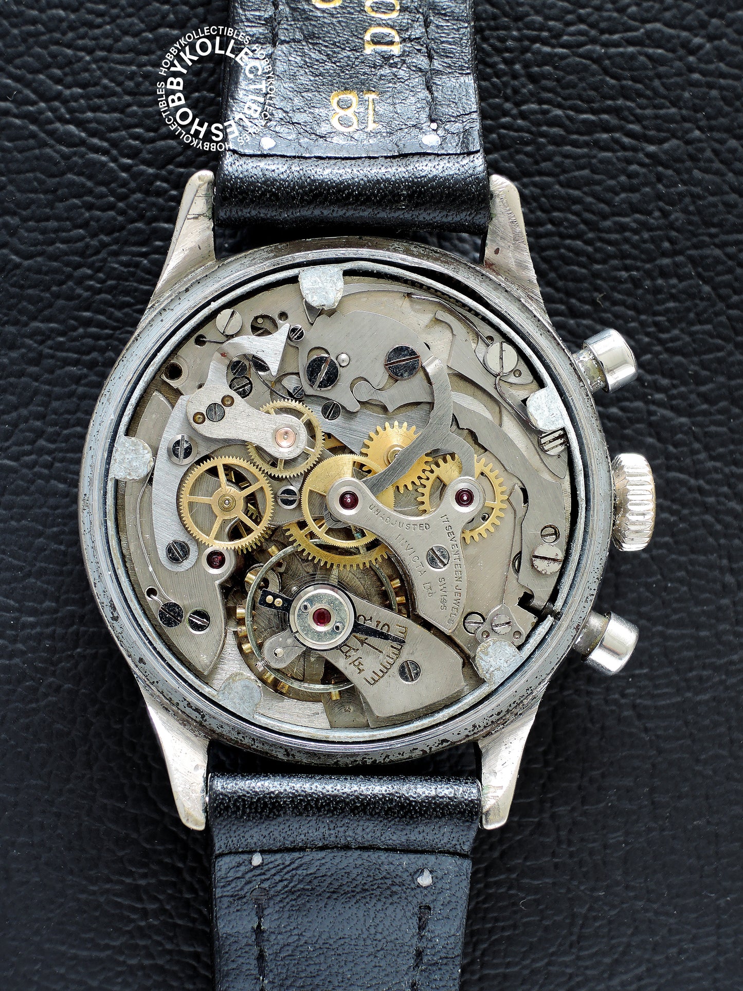 Swiss Vintage Invictor Chronograph Wrist Watch Need Service