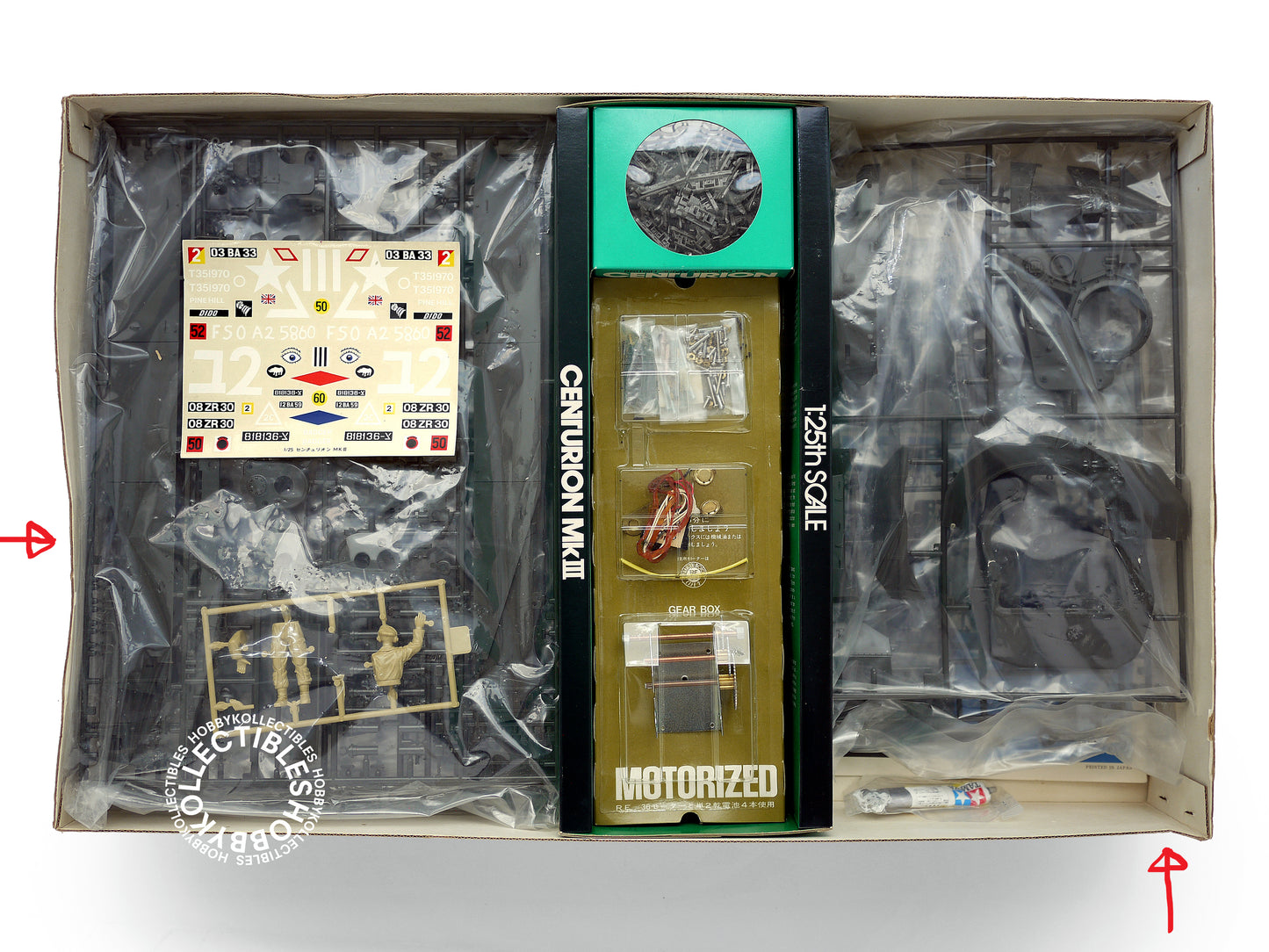 Tamiya Vintage 1/25 Motorised Centurion MK III Tank Model Kit