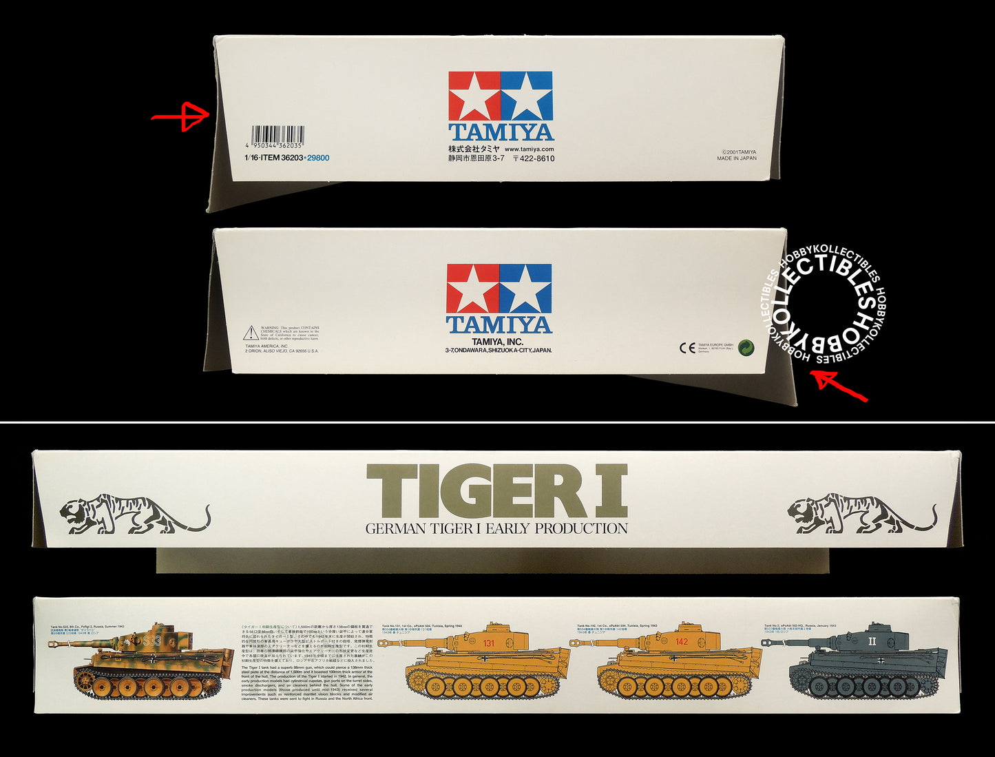 Tamiya 1/16 German Tiger I #36203 Display/Motorised Tank Manual is COPY