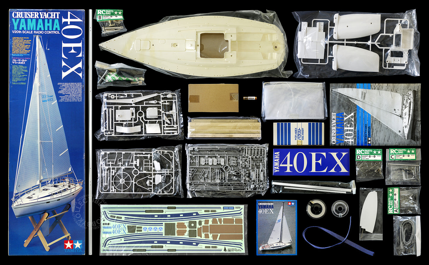 Tamiya Vintage RC 1/20 Cruiser Yacht Yamaha 40EX #56204 Model Kit