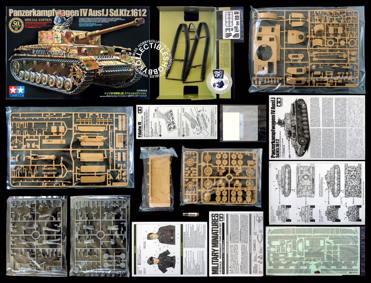 Tamiya 1/35 German Tank Panzerkampfwagen IV 50th Anniv. Limited Edition #25183