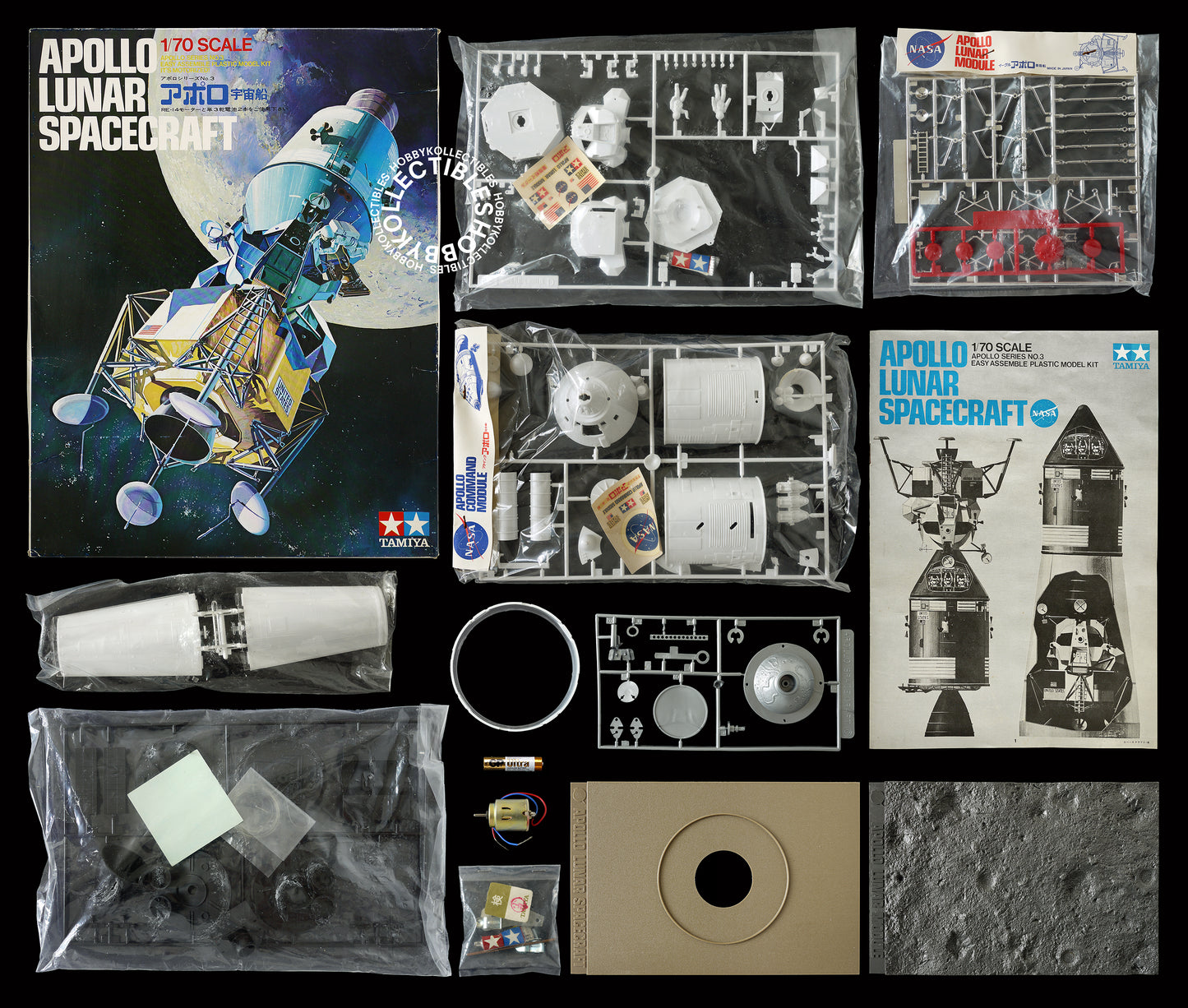 Tamiya 1/70 Vintage Apollo Lunar Spacecraft 1969 Model Kit