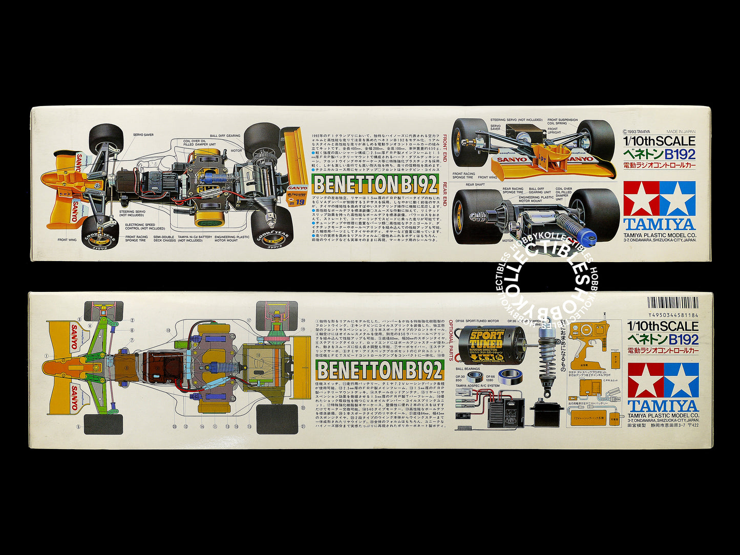 Tamiya 1/10 RC F1 Benetton B192 #58118 Model Kit