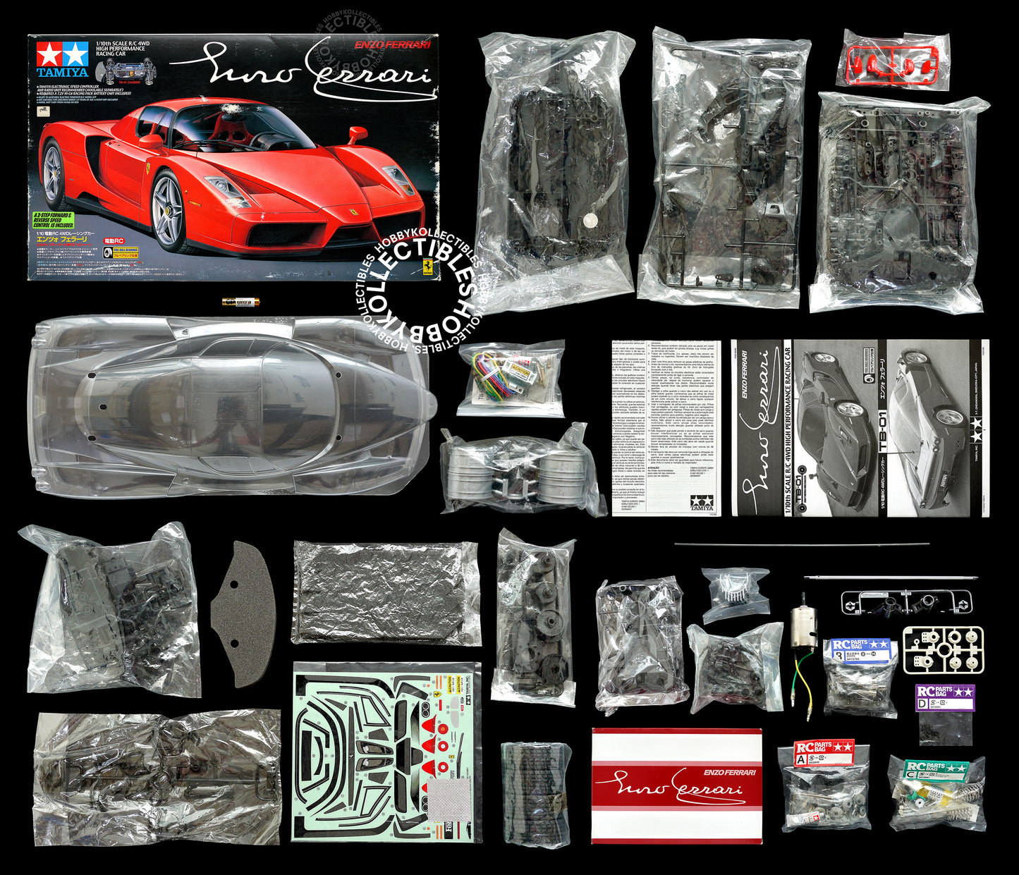 Tamiya 1/10 RC Enzo Ferrari Sports Car #58298 Model Kit