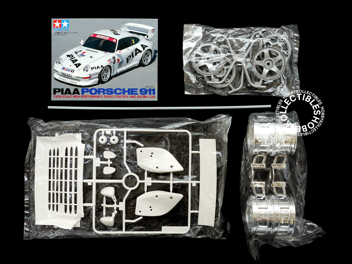 Tamiya 1/10 RC PIAA Porsche 911 Sport Car #58215 Model Kit