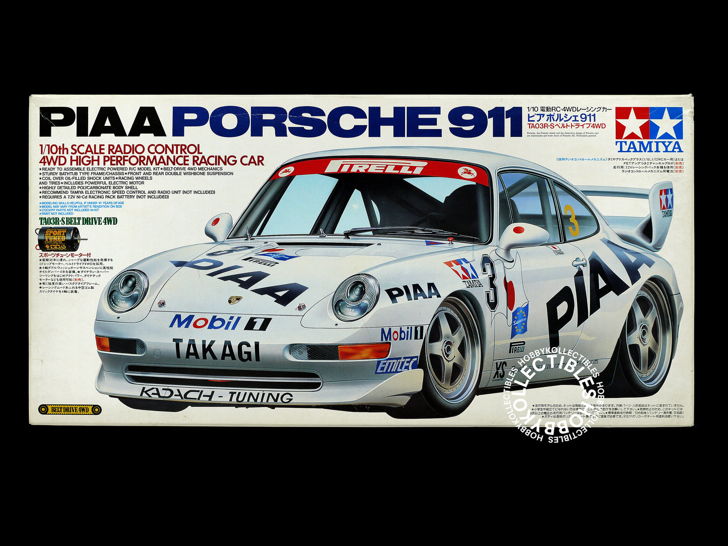 Tamiya 1/10 RC PIAA Porsche 911 Sport Car #58215 Model Kit