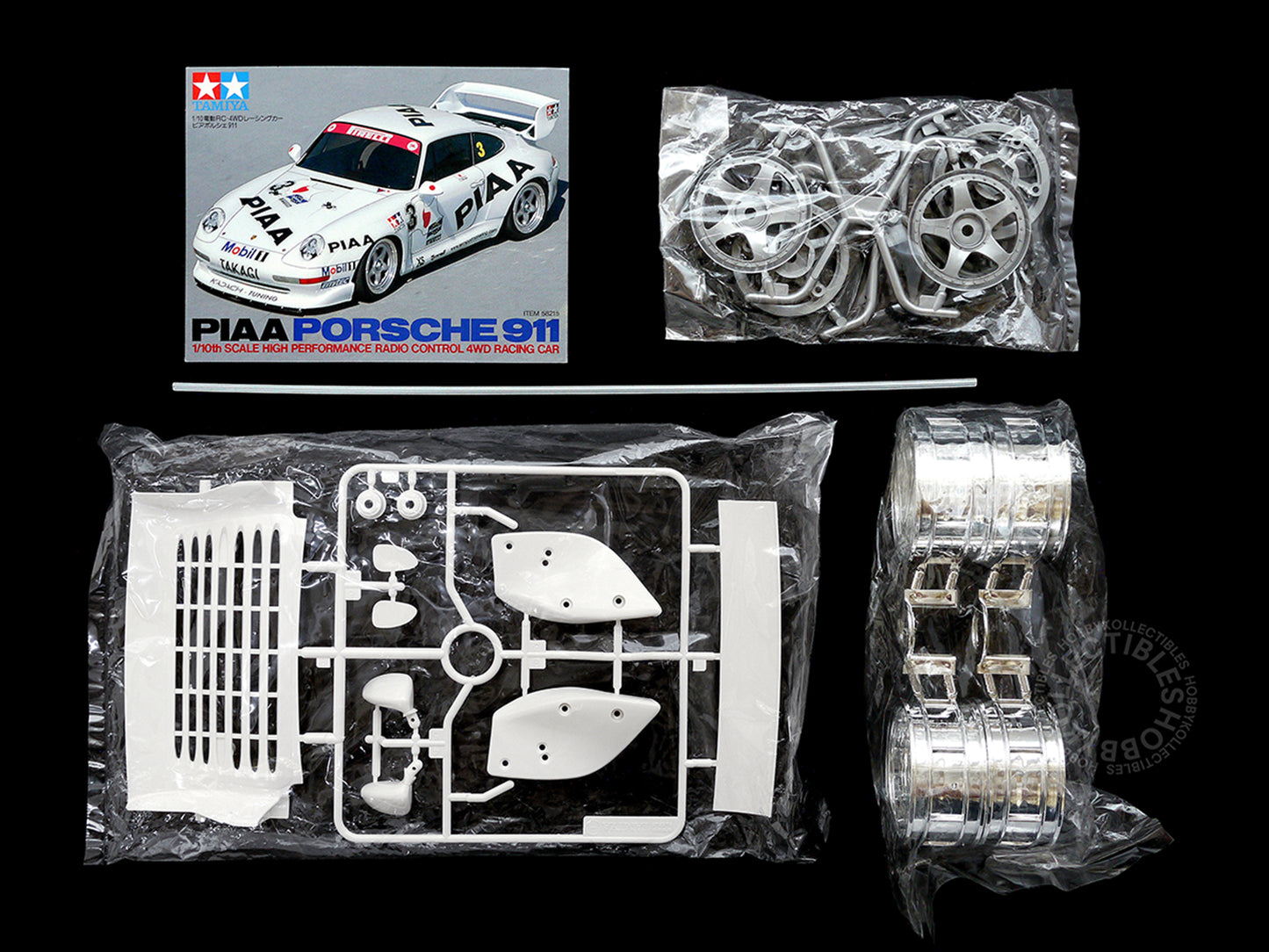 Tamiya 1/10 RC PIAA Porsche 911 Sport Car #58215 Model Kit