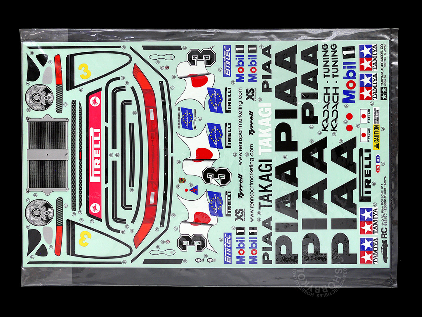 Tamiya 1/10 RC PIAA Porsche 911 Sport Car #58215 Model Kit