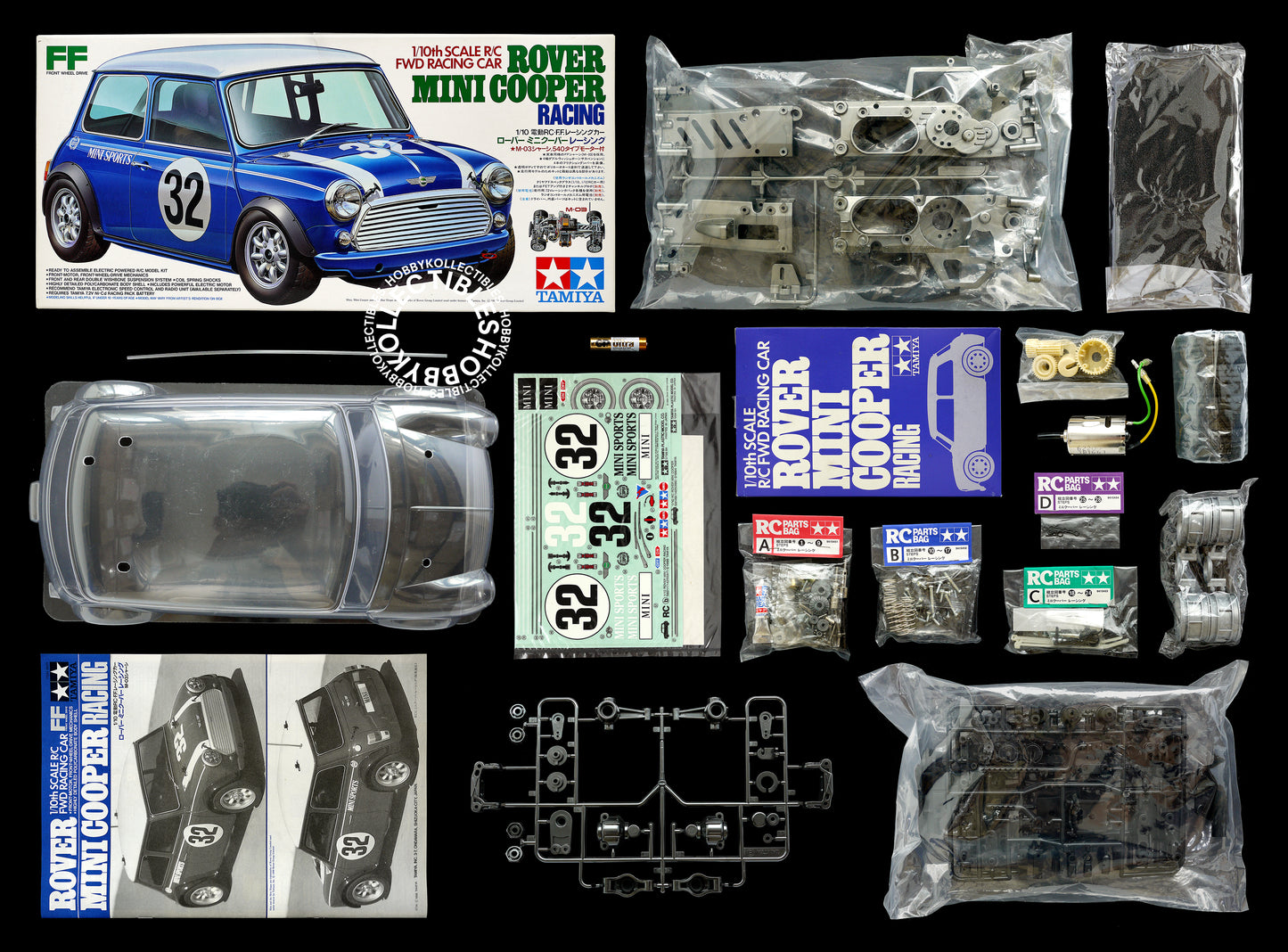 Tamiya 1/10 RC Rover Mini Cooper #58211 FWD Model Kit