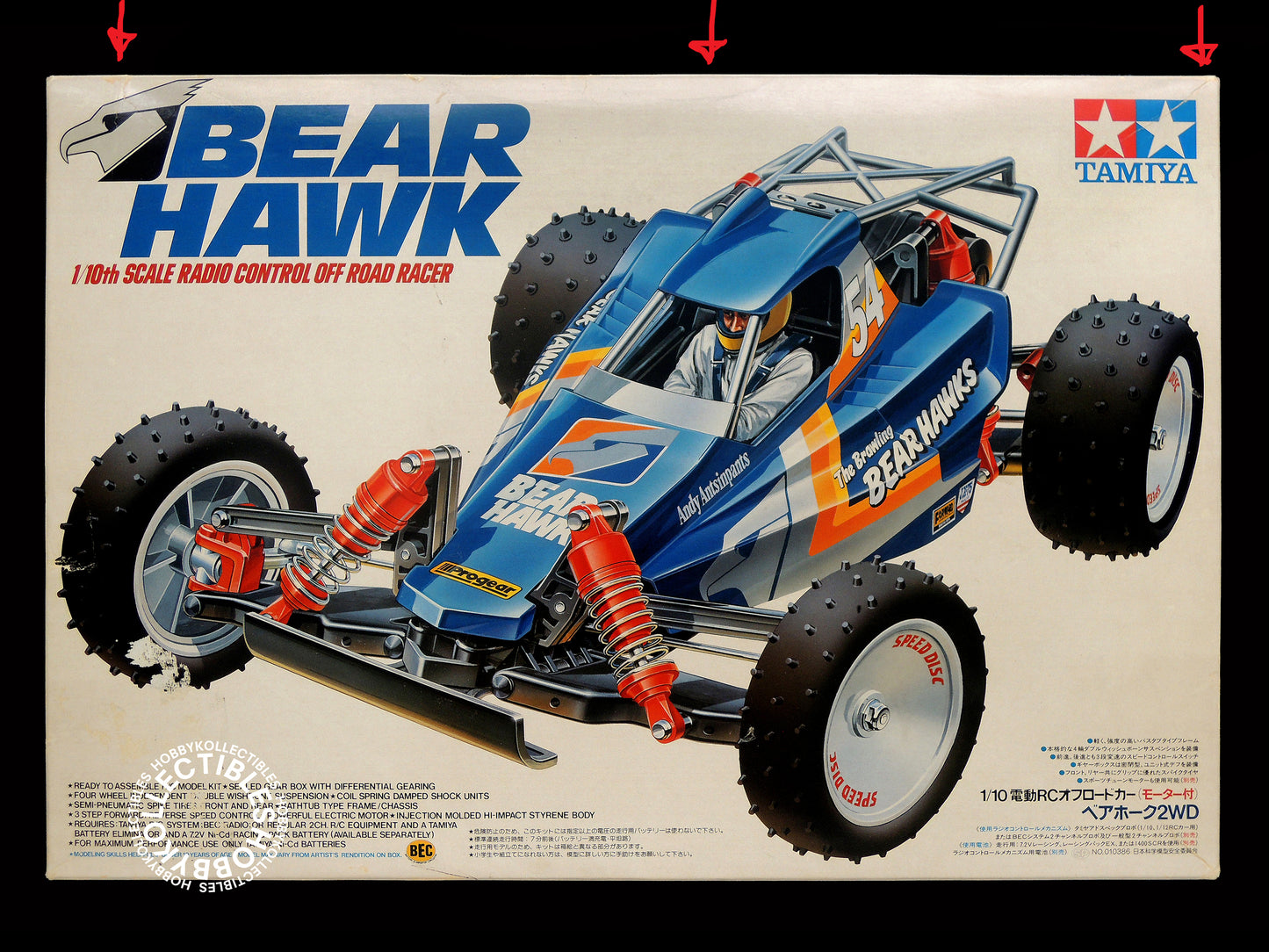 Tamiya Vintage 1/10 RC Bear Hawk #58093 Model Kit