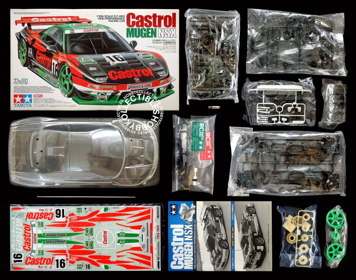 Tamiya 1/10 RC Castrol Mugen NSX #58233 Model Kit